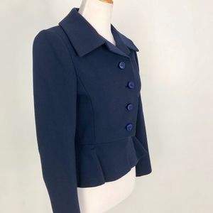1950s Bonwit Teller Navy Fitted Blazer - Sml